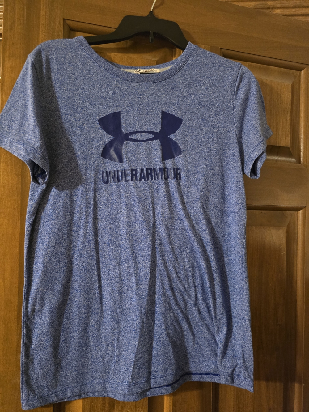 Women's Under Armour  Blue Logo Short Sleeve Tee